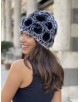 Gorro Rosas gris/negro